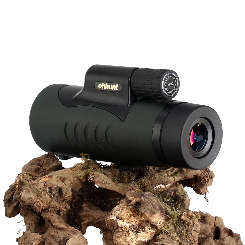 Ohhunt 10x42 темно зеленый Монокуляр водонепроницаемый Светонепроницаемый