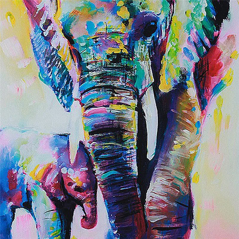 Aliexpress.com : Buy Modern Elephant Wall Art Canvas Painting On Prints