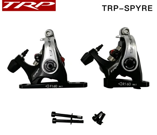 

TRP Spyre Flat Mount Mechanical Dual Side Actuation Road Disc Brake Caliper SPYRE Front Rear 160mm calipers w/ or w/o Rotor