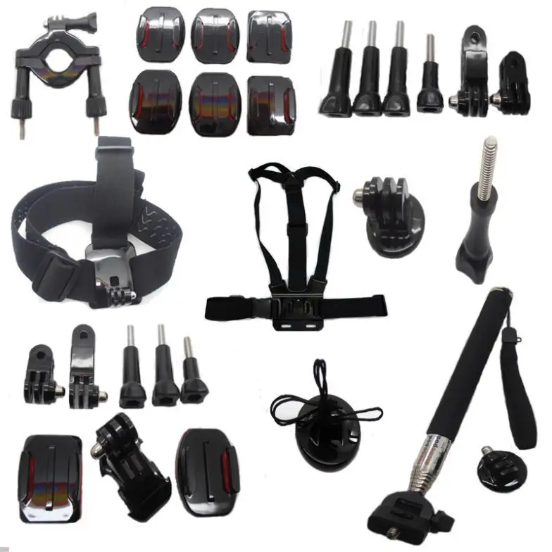 Gopro font b Accessories b font Kit Monopod font b Tripod b font Straps Belt Mount
