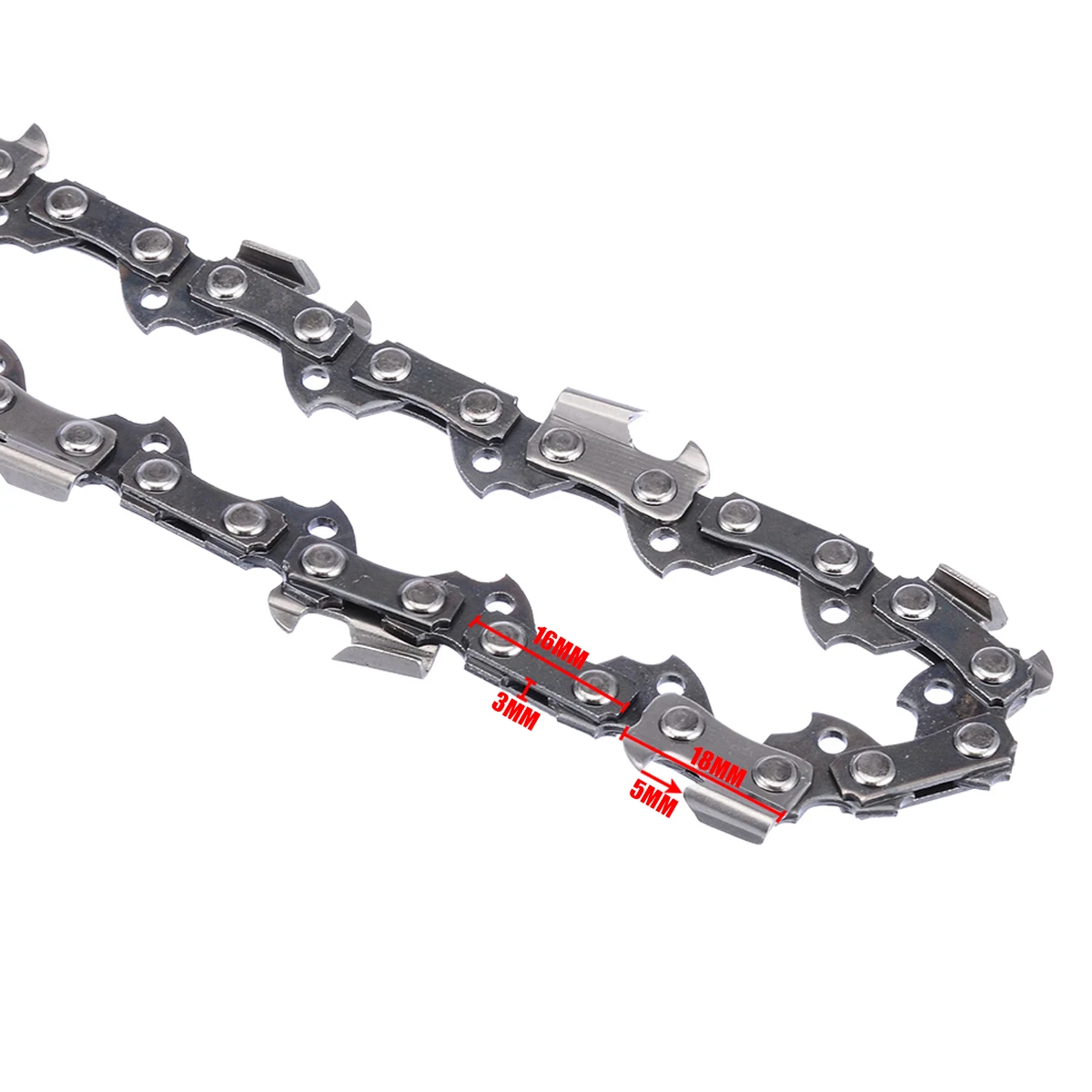 Mayitr 16 Inch Chainsaw Saw Chain Blade For 3/8"LP .050 56DL Woodworking Saw Chain Garden Tools
