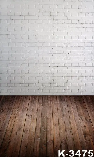 Photography Backdrops White Brick Wall Portrait Photo Backgrounds Vinyl Customized 200x300cm Wooden Floor Studio Wedding | Электроника