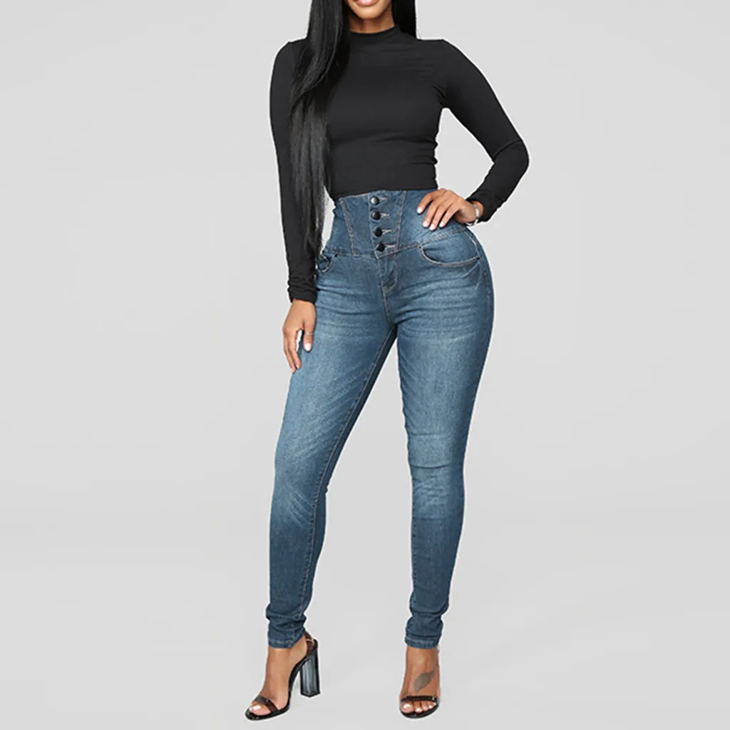 

Feitong Women Jeans Summer Elastic Butto Loose Hole Denim Small Feet Cropped Jeans Streetwear Casual Pants Female Plus Size 5XL