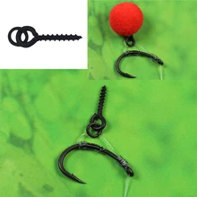 10 шт. терминал снасти Приманка Держатель Карп рыболовные аксессуары винт для Бойла колышек с кольцом поворотный Chod Rig