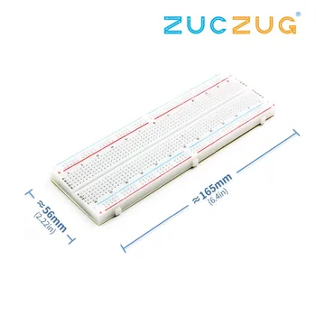 

MB102 Prototype Breadboard For DIY KIT MB-102 Protoboard PCB Board BreadBoard 16.5X5.5CM 830Holes Solderless Universal Prototype