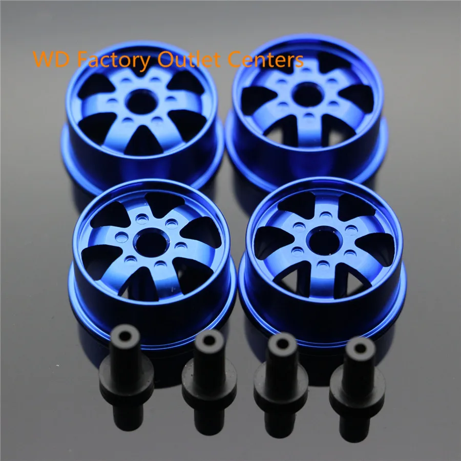 

RFDTYGR Middle Diameter Lightweight Wheels Self-made Parts For Tamiya MINI 4WD Colored Wheel w/Aluminum Disc L004 1Set /lot