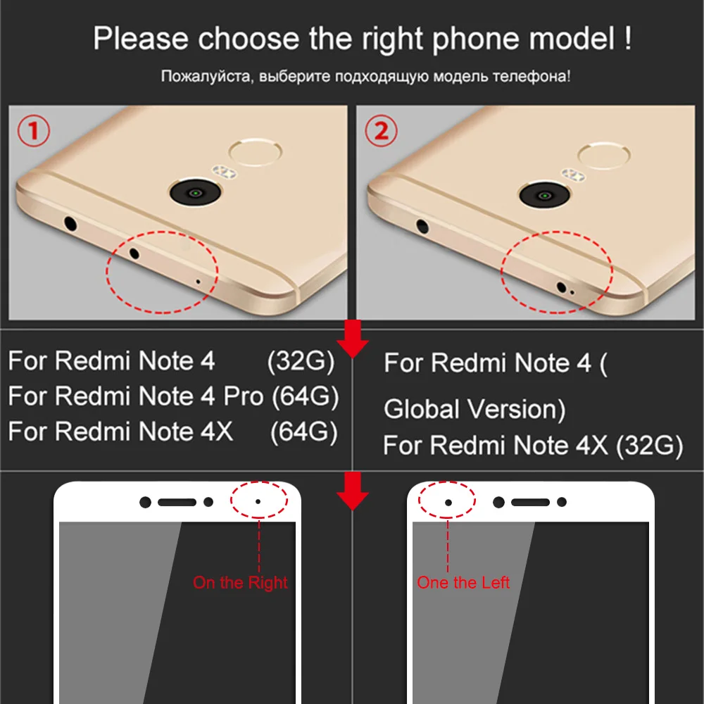 KXM1261_5_2D Full Screen Covered Explosion-proof Tempered Glass Film for Xiaomi Redmi Note 4X 5.5 inch 32GB