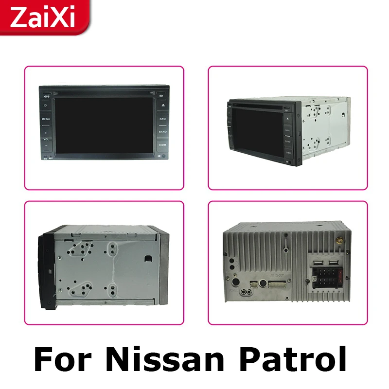 ZaiXi 2Din для Nissan патруль сафари Y61 2001~ 2013 автомобильный радиоприемник для Android мультимедийный плеер gps навигация ips экран HiFi WiFi BT