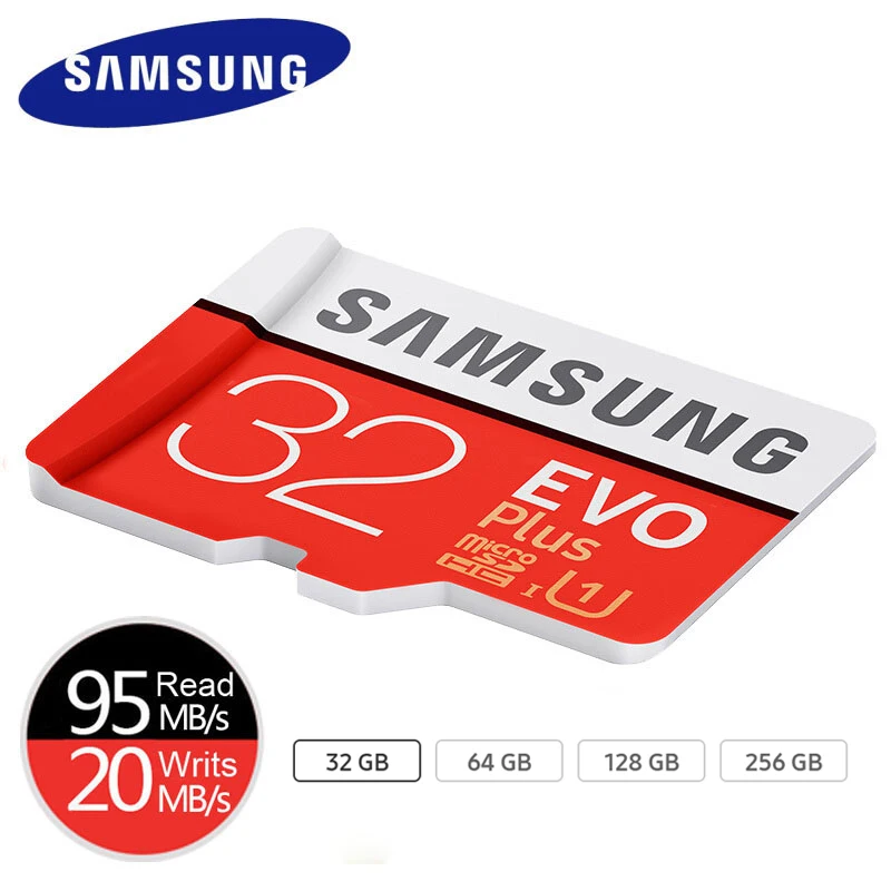 SAMSUNG 100% Оригинальная карта Micro SD 128 Гб 64 Гб U3 карта памяти MicroSD EVO Plus 32 Гб U1 класс 10 для смартфона планшета камеры SAMSUNG 100% Оригинальная карта Micro SD 128 Гб 64 Гб U3 карта памяти MicroSD EVO Plus 32 Гб U1 класс 10 для смартфона планшета камеры