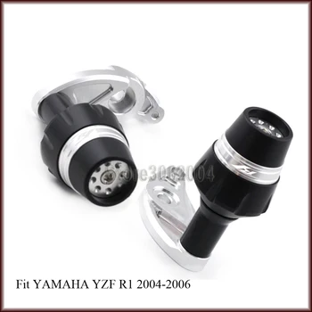 

Frame Slider Crash Protector Bobbins Falling Protection Motorcycle Accessories For YAMAHA YZF-R1 YZFR1 2004-2006 R Logo CNC