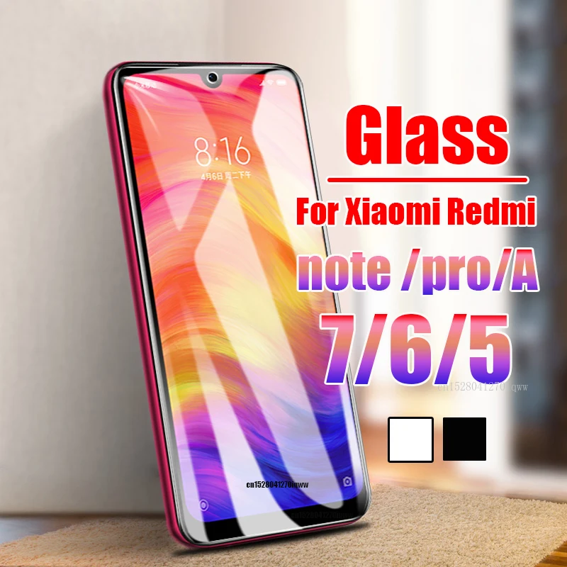 5 шт. Xiomi Redmi Note 7 5 Plus 6a Note 6 Pro Защитная пленка для экрана из закаленного стекла для XiAmi Xaiomi Xiami Note7 защитная пленка