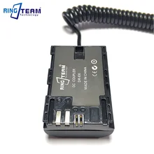 LPE6 LP-E6 манекен батарея DR-E6 DRE6 DC Муфта Разъем питания для BMD Blackmagic видео вспомогательный держатель SmallHD монитор