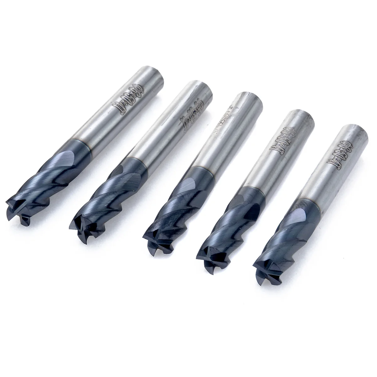 5pcs New 4 Flute End Mill Tungsten Carbide CNC Milling Cutter 6x50mm Mayitr For Power Tools