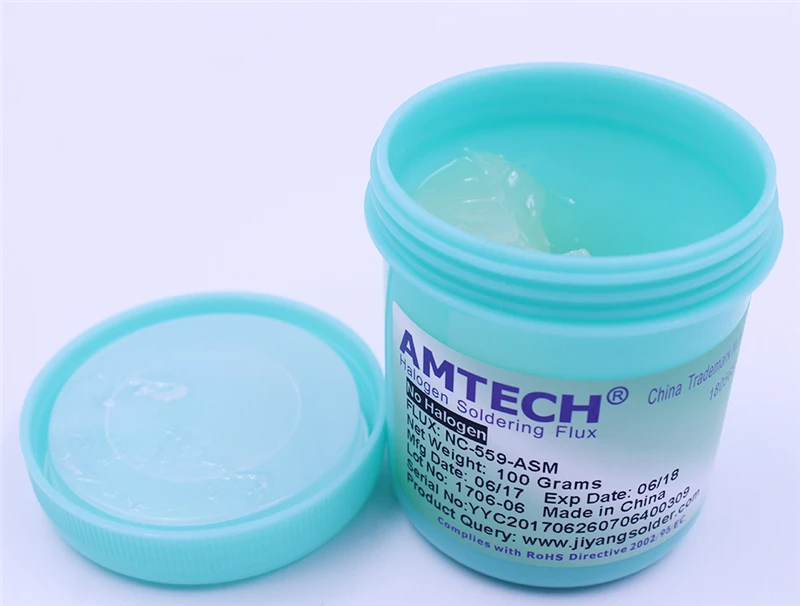 AMTECH NC 559 ASM 100g Бессвинцовая паяльная флюсовая паста для пайки SMT BGA|Сварочные флюсы|