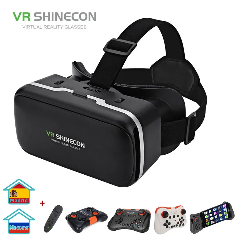 VR SHINECON G04 Virtual Reality Headset 3D VR Glasses for...