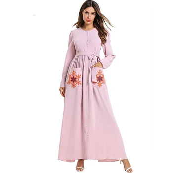 

Plus Size Vestidos Abaya Dubai Islamic Arab Muslim Hijab Dress Jilbab Caftan Elbise Ramadan Sukienki Turkish Dresses Robe Femme