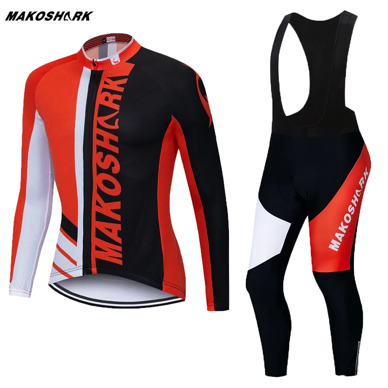 Комплект из Джерси с длинным рукавом для мужчин 2019 Pro Team Ropa Ciclismo одежда велоспорта
