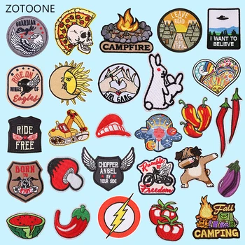 

ZOTOONE Lightning Patch for Clothing Iron on Embroidered Sewing Applique Cute Sew on Fabric Badge DIY Apparel Accessories Gift G