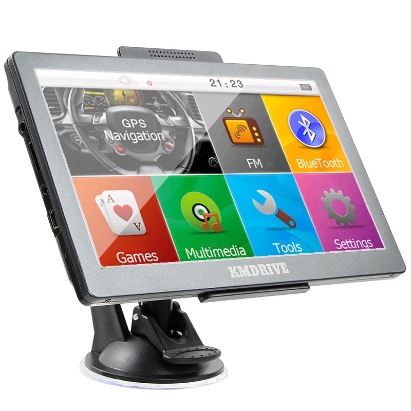 KMDRIVE 8GB 7” Touch Screen GPS Navigation with Bluetooth & AV-IN Support KMDRIVE 8GB 7” Touch Screen GPS Navigation with Bluetooth & AV-IN Support