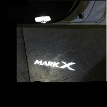 JURUS Um par LED Car Luz Porta Bem-vindo Santo Sombra Luz Logotipo Projetor Para Toyota Mark X Reiz 2006-2017 carro-styling