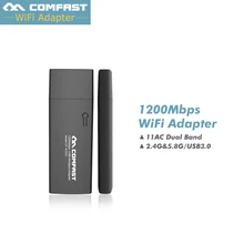1200M Dual Band Mini Wi fi Adapter 2 4G 5G usb wifi Adapter dongle Computer Network