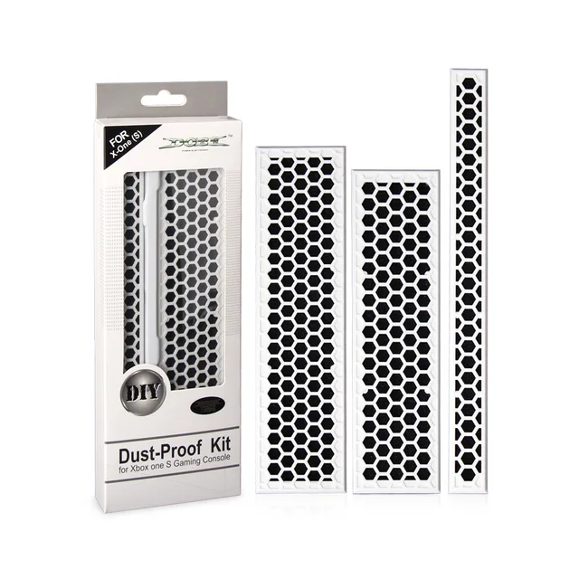 Special Price For Xbox one S Gaming Console DIY Dust Proof Prevent Cover Case Mesh Stopper Pack Dustproof Kit for Xbox One Slim Protector