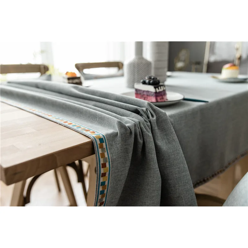 جديد الملونة الدانتيل تصميم مفرش طاولة الغبار لتناول العشاء الشاي نهاية 1 قطعة ديكور المنزل جودة سماط طاولة مقاومة للمياه غطاء