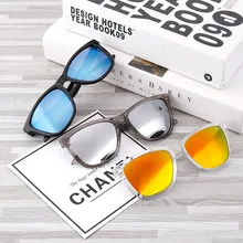 Классические женские/мужские солнцезащитные очки, винтажные зеркальные линзы, прозрачная оправа, солнцезащитные очки, спортивные очки для улицы