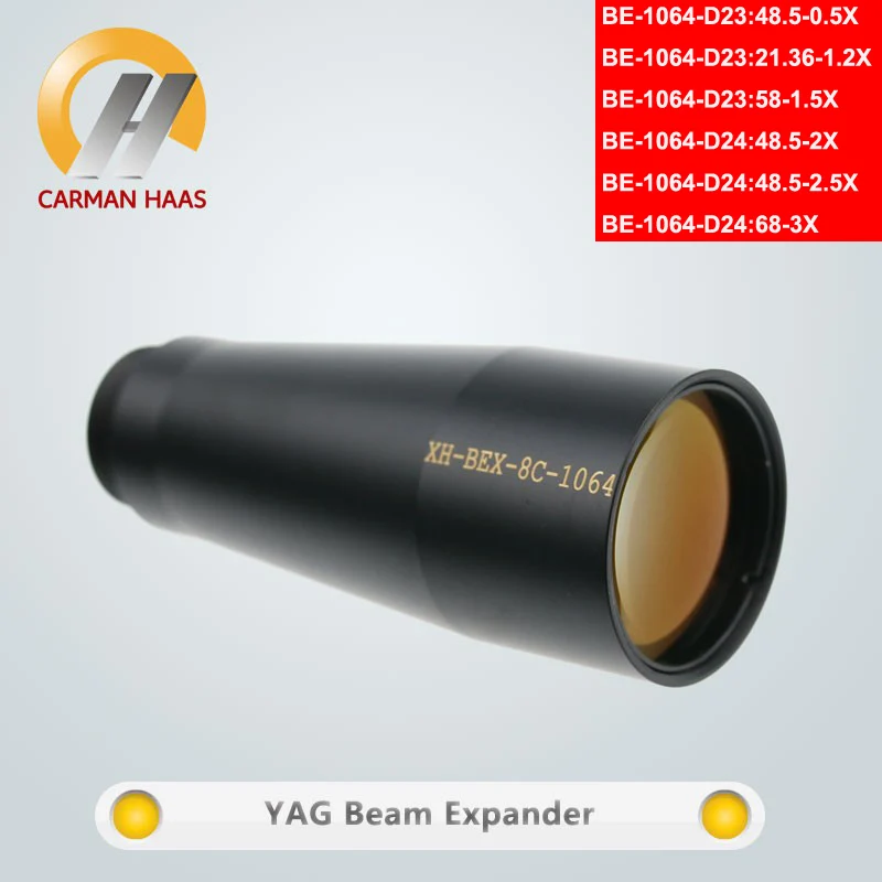 Carmanhaas волокна YAG 1064nm 0.5X 1.2X 1.5X 2X 2.5X 3X расширитель луча для лазерной маркировки резки M22* 0,75