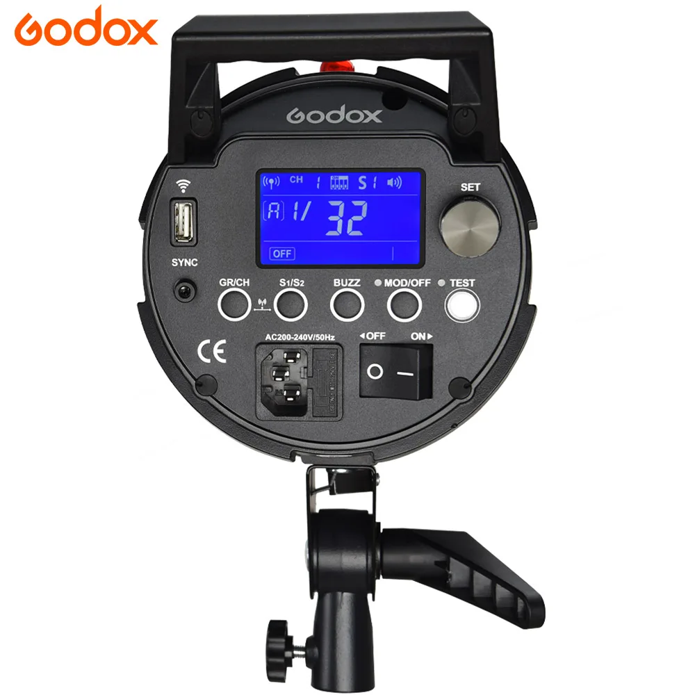 US $259.00 Godox Quicker 600DII Photography Studio Flash Speedlite Light Quicker D Series 220V Input Power Max 600WS With Lamp