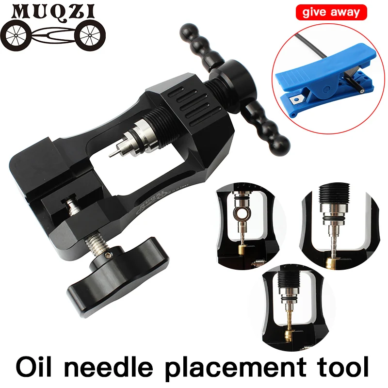 Offerte MUQZI Mountain Bike Bici Da Strada Freno A Disco Della Bicicletta Olio Ago Oliva Testa di Installazione Push In Strumento di Inseritore Pentaline BH59 90