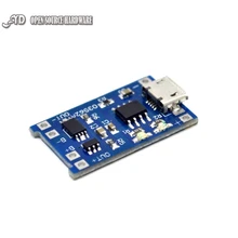 10 шт. micro usb 5 В 1a 18650 tp4056 литиевая батарея зарядное устройство модуль зарядки доска с двойной защиты функции