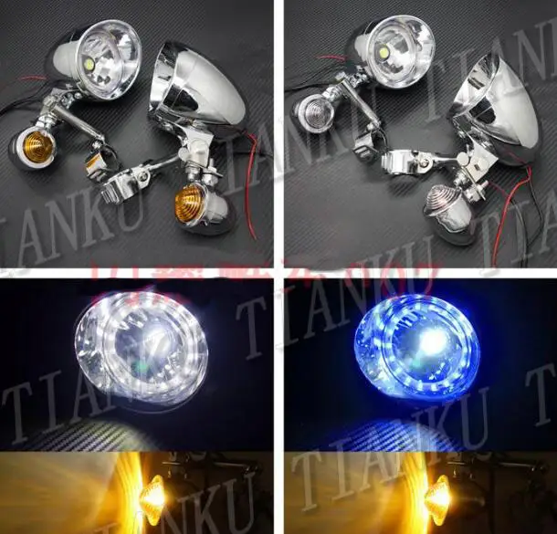

Motorcycle Spot light +Turn Signal Brackets Fork Mount For Kawasaki Vulcan Classic VN 400 VN500 800 VN 900 1200 1500 1600 2000