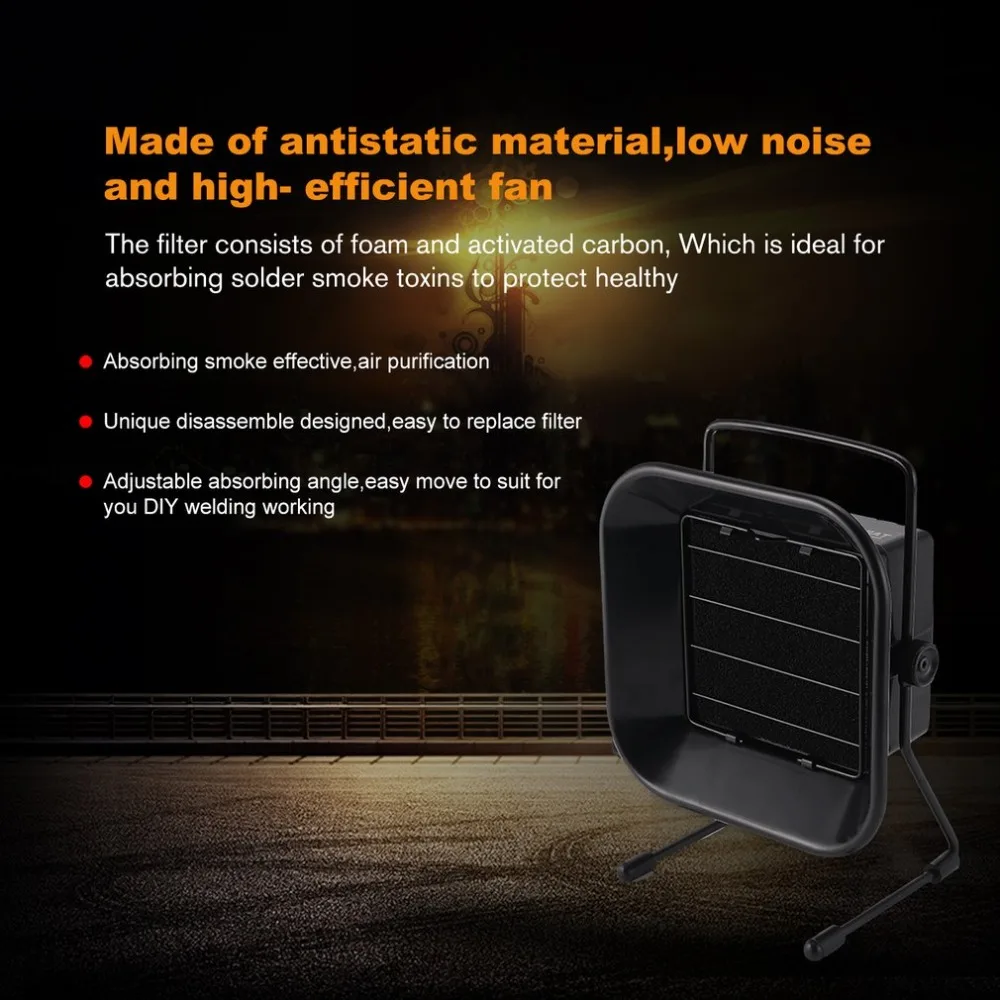 

16W/30W Welding Solder Smoke Absorber Remover Fume Extractor Air Filter Carbon Filter Smoke Fan for Soldering Station
