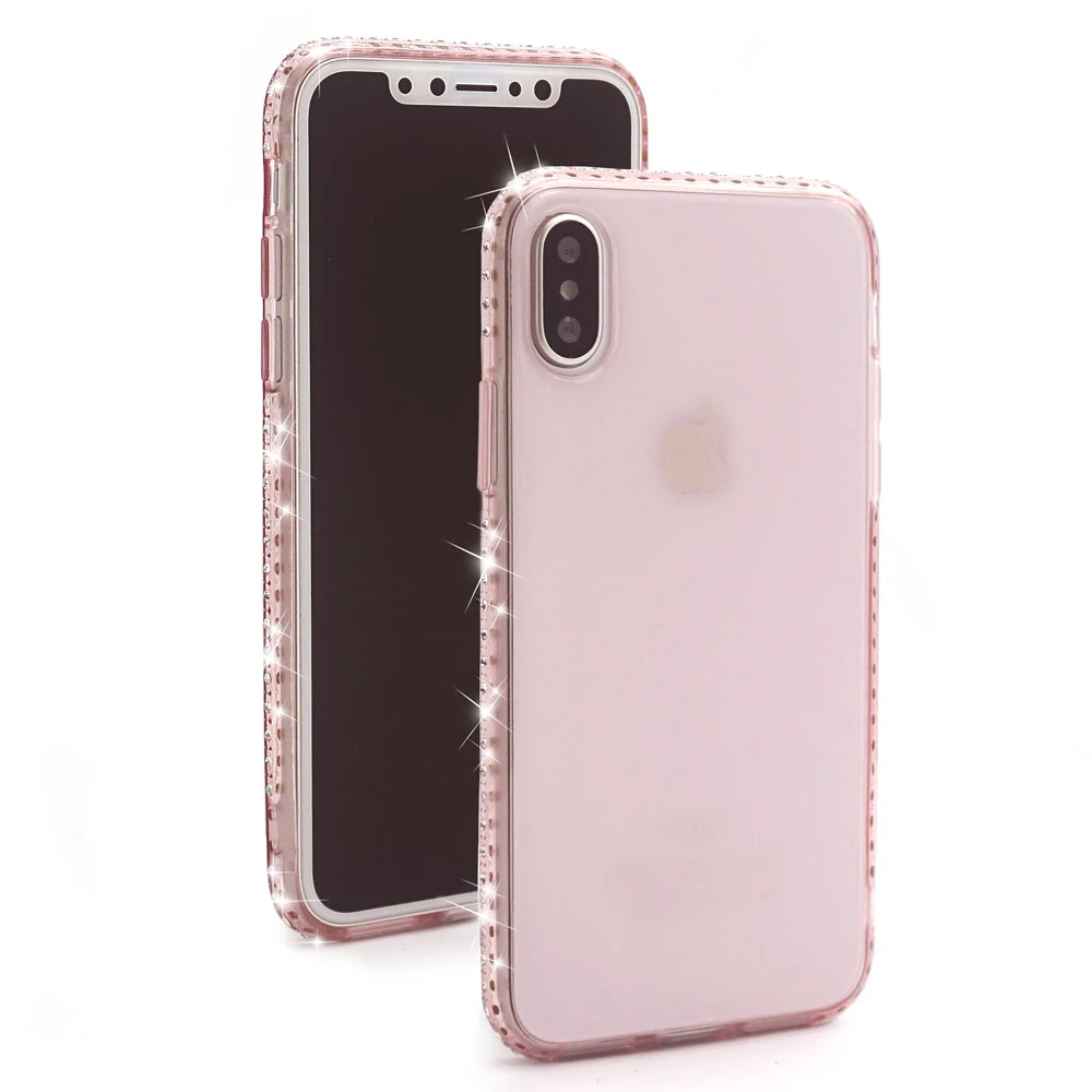 Ascromy Silicone Phone Case For Apple iPhone X 8 7 Plus 6 6S 5 5S SE Case Luxury Bling Transparent Diamond Soft Back Cover Coque (28)