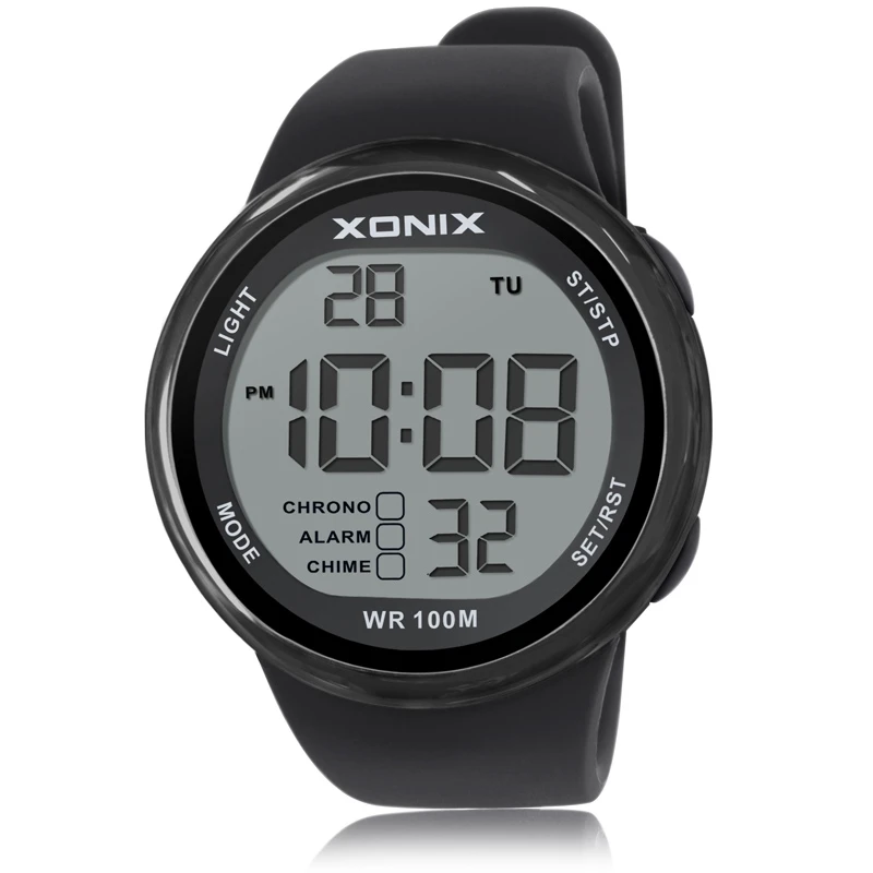 Esportes dos Homens Relógios à Prova Diversão ao ar Relógio de Pulso Está Quente!! Novos Hardlex Dwaterproof Água 100m Livre Multifunções Relógio Digital Natação Mergulho Led