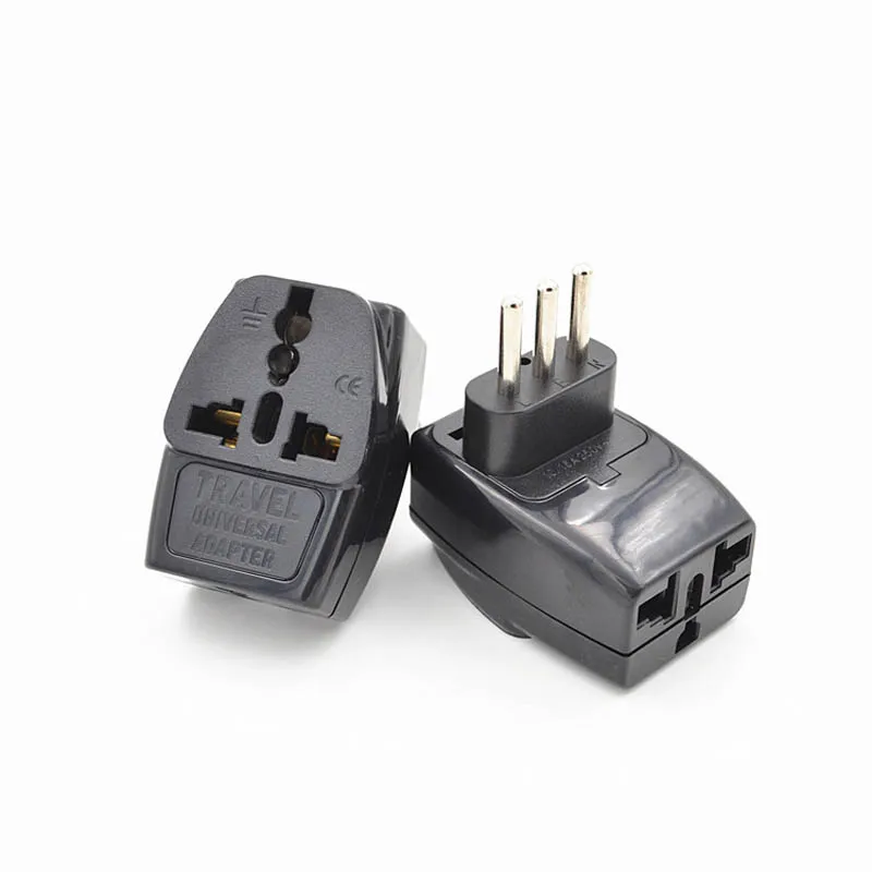 2PCS Italy Conversion Plug 1to3 Universal Travel Adaptor UK EU AU US