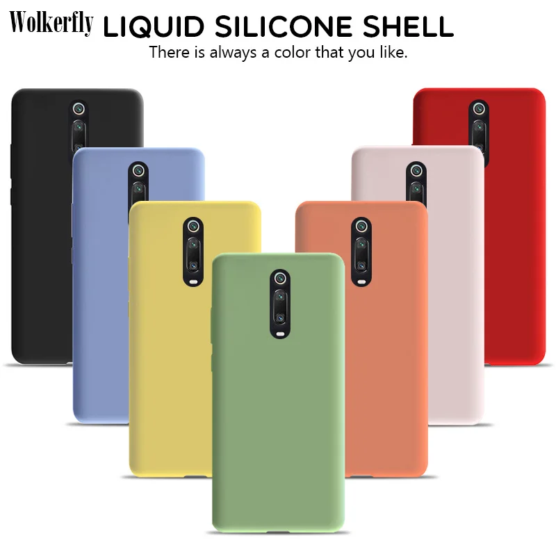 

For Xiaomi K20 Liquid Silicone Case For Xiaomi Redmi K20 Pro Heat Summer Cover For Xiaomi Mi 9T Mi9T Pro Original Soft Case