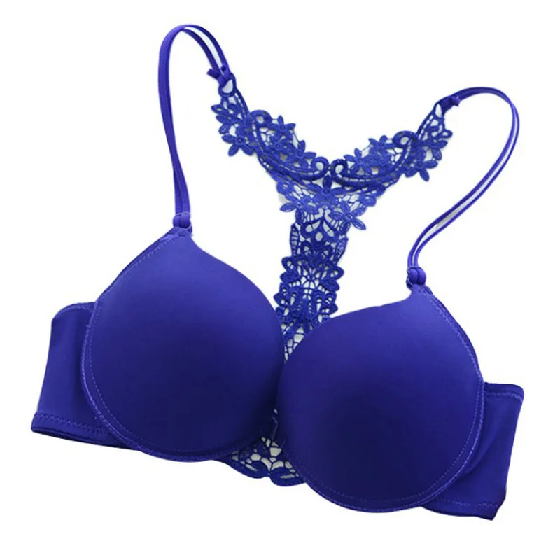 

Summer Women Breathable Sexy Lace Bra Set Embroidered Push Up Bra Underwear Bra Panty Sexy Lingerie