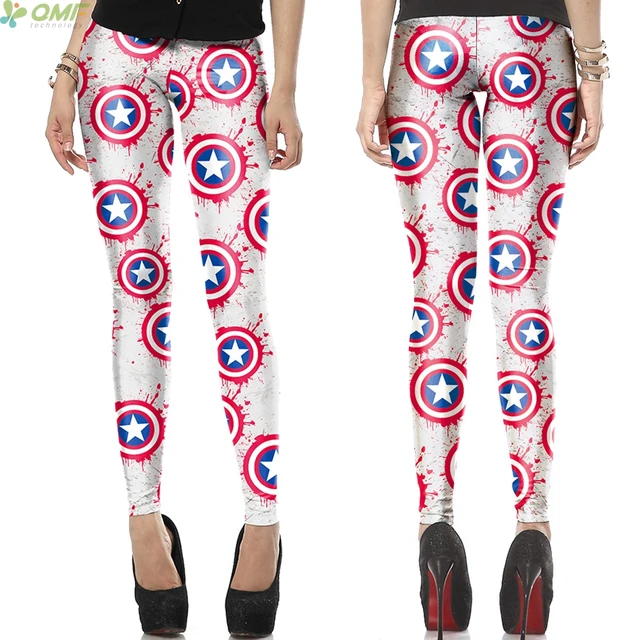 Cosplay Wonder Woman Print Women Leggings Fashion Casual Pencil Trouser