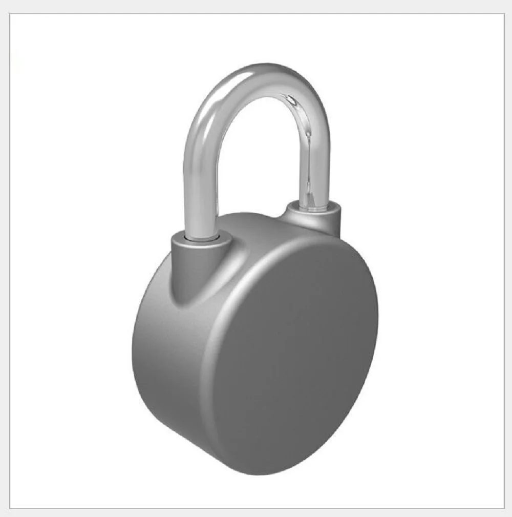 Bluetooth Lock APP Control Security Fingerprint Recognition Anti Theft Padlock 15 Groups Fingerprints for IOS/Android Waterproo