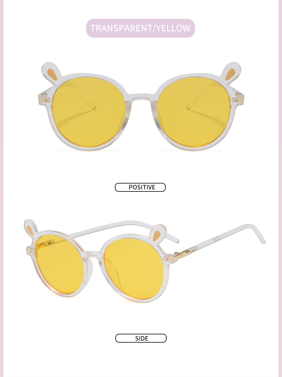 Детские солнцезащитные очки с кошачьими ушками, Uv400, модные милые детские солнцезащитные очки, солнцезащитные очки для мальчиков и девочек, Oculos De Sol Feminino
