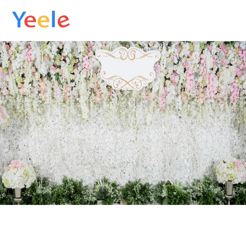 

Yeele Blossom Wall Flowers Background Props Doll Portrait Scene Baby Photography Seamless Photographic Backdrop For Photo Studio