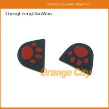 ChengChengDianWan кошка лапой силиконовые пусковых кнопок на Стикеры L2 R2 Кнопка крышка с Adhensive для PS4 контроллер 200 пар/лот