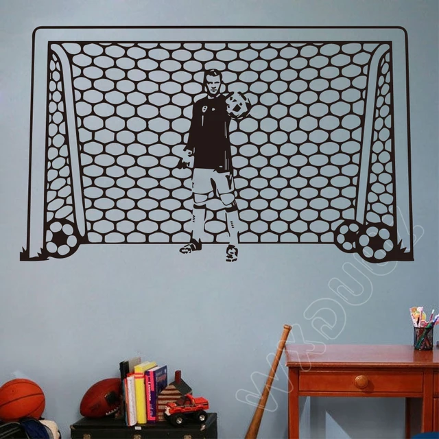 Boy Wall Decal Soccer Football Vinyl Sports Decor Kids Nursery Art Stickers For Rooms Decals U807 In From Home Boy Wall Decal Soccer Football Vinyl Sports Decor Kids Nursery Art Stickers For Rooms Decals U807 In From Home