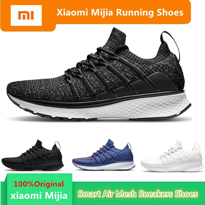 Koop Originele mi xiao Mi mi jia mannen smart loopschoenen Outdoor Sport Mi Air Mesh sneakers 2 Ademend Breien Vamp tennis niet chip