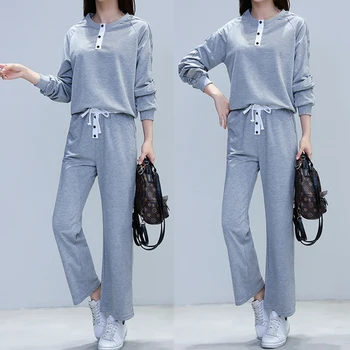 

4xl Plus Size Tracksuit For Women 2 Piece Set Top And Pants Casual Women's Tracksuits Leisure Ensemble Femme Deux Pieces Clothes
