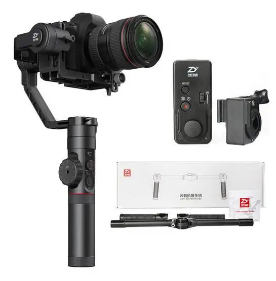 Zhiyun Crane 2 и 3 Осями для мобильного создания фильмов ручной видео Камера карданный Стабилизатор Для беззеркальных цифровых зеркальных фотокамер Камера в режиме реального времени для непрерывного изменения фокусировки камеры - Цвет: Option 4