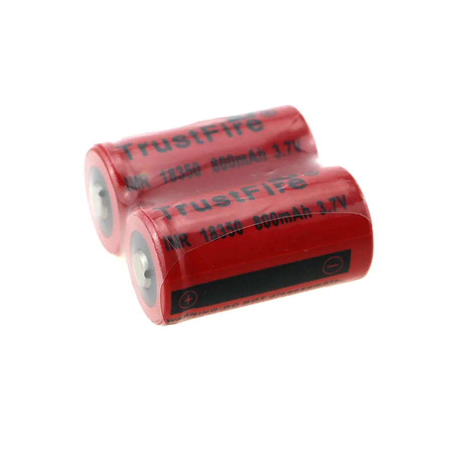 

18pcs/lot TrustFire IMR 18350 800mAh 3.7V Rechargeable Battery Lithium Batteries For E-cigarette Flashlights