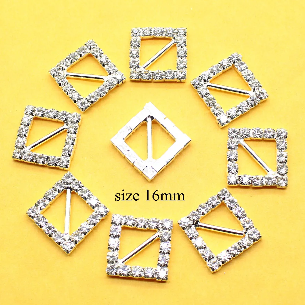 Lace Wedding Invitations Free Shipping 10pcs Heart Ons Crystal Rhinestone Buckle Invitation Ribbon Slider For Wedding Gold Color Free Shipping